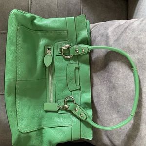 Coach spring green bag